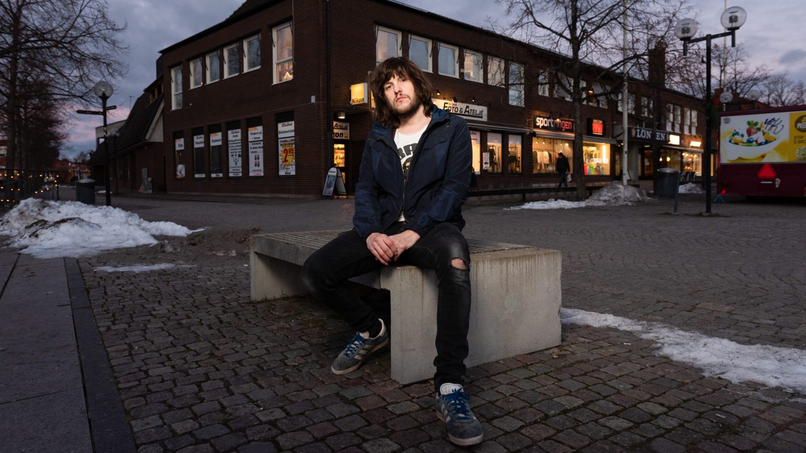 Porträtt av Rasmus Arvidsson, sångare i Avantgardet.