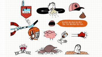 Illustration av konstiga namn.
