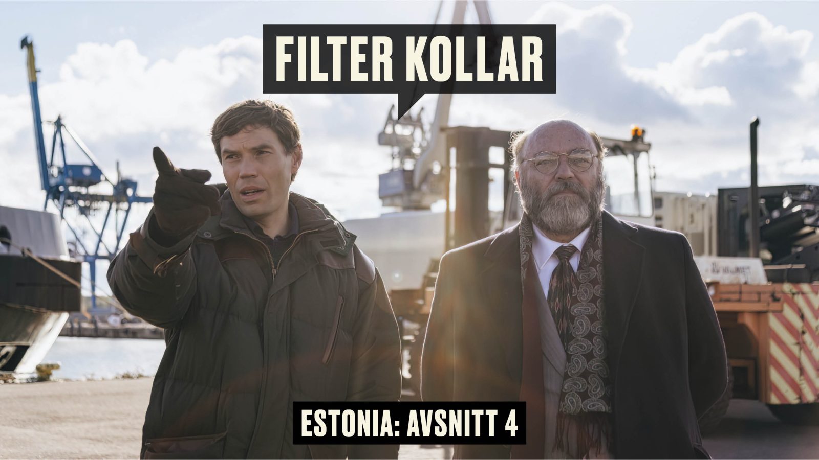 De finska haveriutredarna på bild ur TV-serien Estonia.