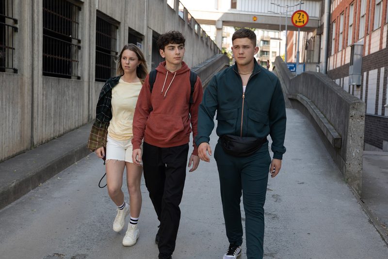 Foto på rollerna Gabriel, Marko och Wilma ur serien Taelgia.